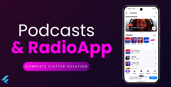 Podcast  Radio App – Complete Flutter Solution