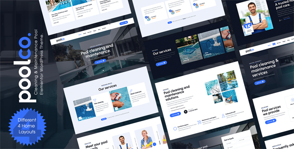 Poolco – Pool Cleaning  Maintenance Elementor WordPress Theme