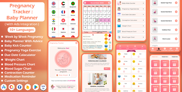Pregnancy Tracker : Baby Planner – Pregnancy Yoga Workout, Baby Tracker, Medication Reminder