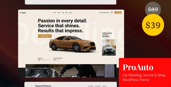 ProAuto – Car Detailing, Service  Shop