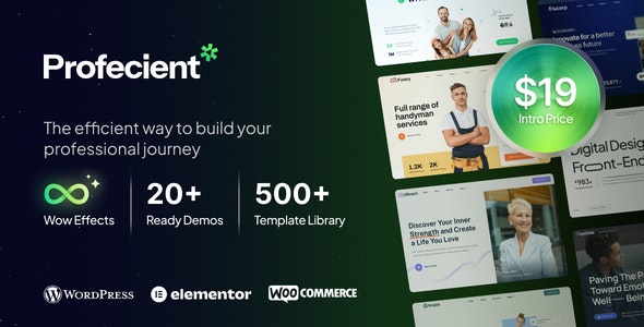 Profecient – Multipurpose Elementor Business  WooCommerce WordPress Theme