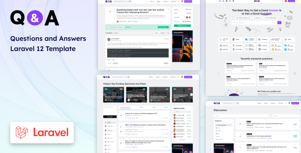 QA – Laravel 12 Questions and Answers Template
