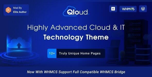 Qloud – WHMCS, Cloud Computing, Apps  Server WordPress Theme