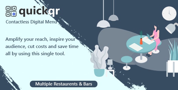 QR Menu Maker SaaS – Contactless QR Code Restaurant Menu – QuickQR Laravel CMS