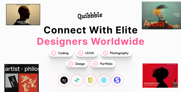 Quibbble – Design Portfolio Platform SaaS
