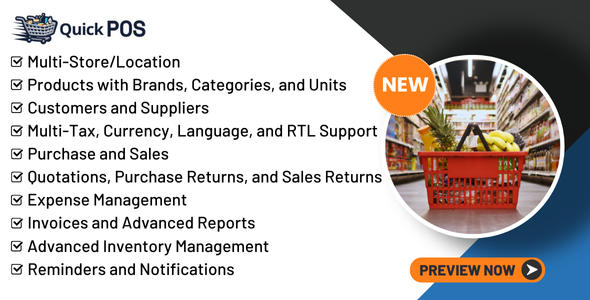 Quick POS – Laravel  .Net Advanced POS with Inventory Management – Point of Sale – POS