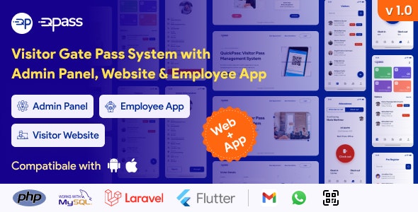 QuickPass – Visitor Gate Pass System with Admin Panel, Website  Employee App