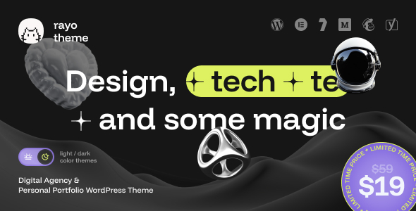 Rayo – Digital Agency  Personal Portfolio WordPress Theme