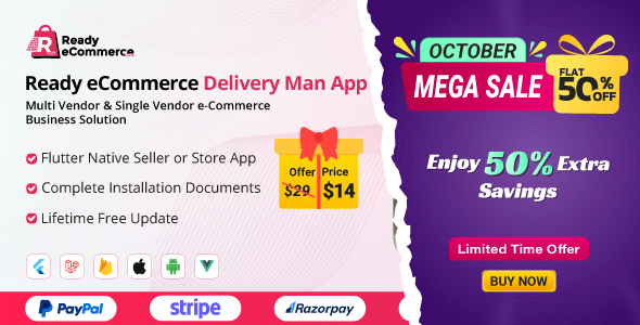 Ready eCommerce – Delivery Man App
