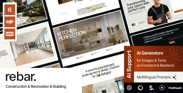 Rebar – Construction  Renovation  Building WordPress Theme