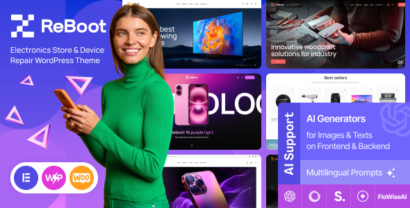 Reboot – Electronics Store  Device Repair WordPress Theme