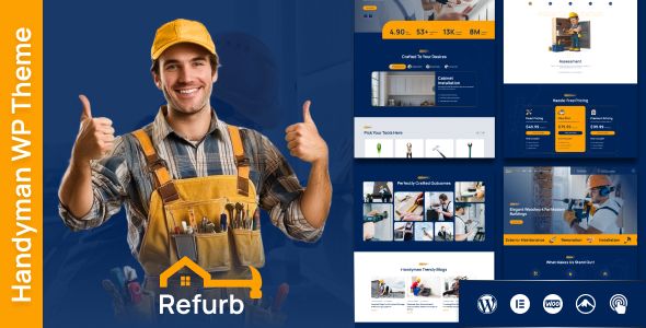 Refurb – Plumber, Handyman WordPress Theme