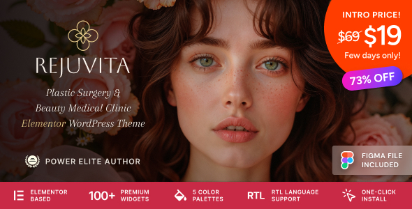 Rejuvita – Plastic Surgery  Beauty Medical Clinic WordPress Theme