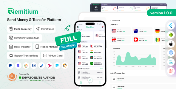 Remitium – All-in-One Send Money  Wallet App (Web + Mobile)