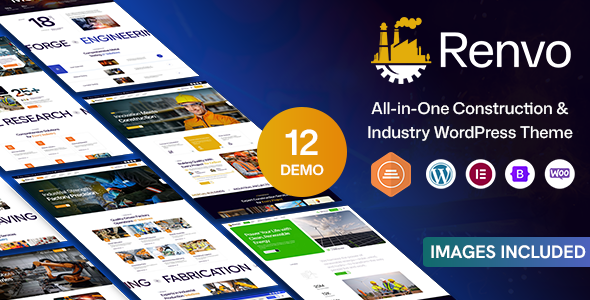 Renvo – Construction, Factory, Industry  Architecture WordPress Theme