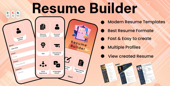 Resume Builder – CV Maker – Professional Resume – Biodata and CV Maker for Job – CV Engineer