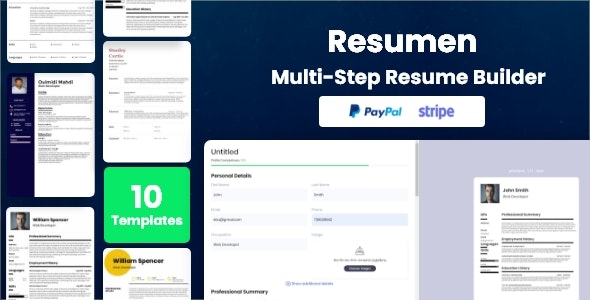 Resumen – SaaS Resume Builder