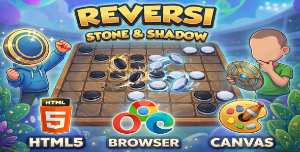 Reversi Stone Shadow | HTML5 Game with AI and PvP