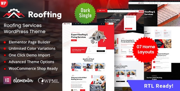 Roofting – Roofing Services WordPress Theme