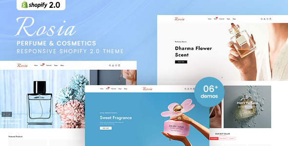 Rosia – Perfume Cosmetics Responsive Shopify 2.0 Theme