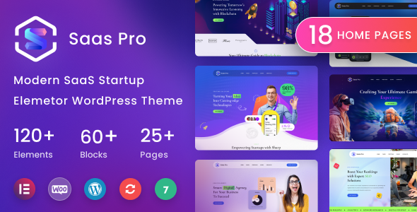 SaaSPro – Startup  SaaS WordPress Theme
