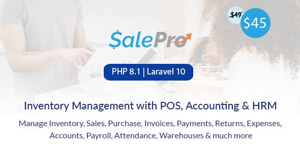 SalePro POS, Inventory Management System, HRM  Accounting + [eCommerce + WooCommerce Add-on]