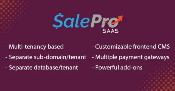 SalePro SAAS – POS, inventory SAAS PHP script