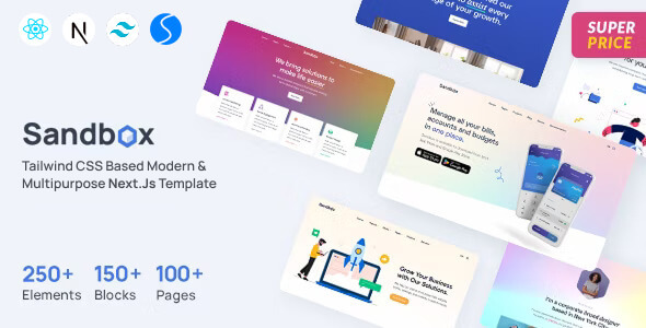 Sandbox – Modern  Multipurpose NextJs Template