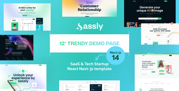 Sassly | SaaS, AI  Tech Startup React Next JS Template