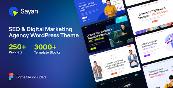 Sayan – SEO  Digital Marketing Agency WordPress Theme