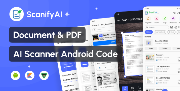 ScanifyAI – Document Scanner  OCR App | Android