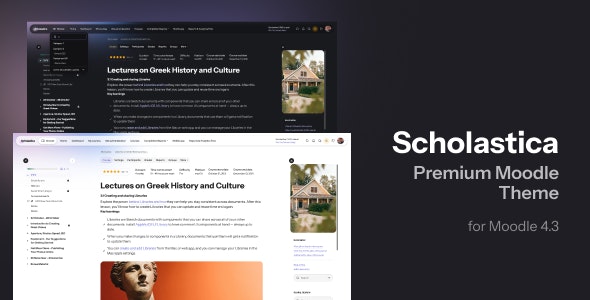 Scholastica – Premium Moodle Theme with Course Filter