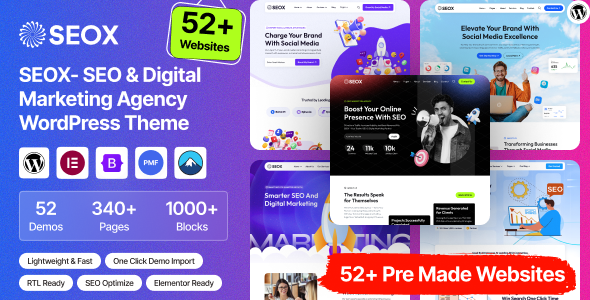SEOX – SEO  Digital Marketing Agency WordPress  Theme