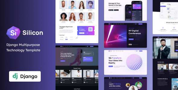 Silicon – Django Business  Technology Template