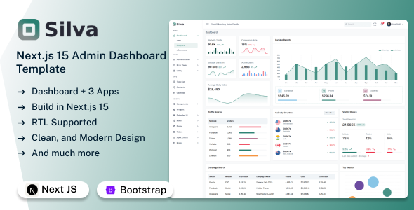 Silva – Next Js 15 Admin Dashboard Template