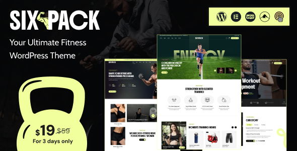 SixPack – Gym WordPress Theme
