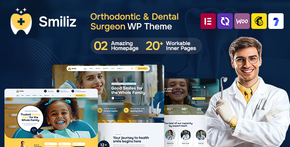 Smiliz – Orthodontics  Dental Surgeon WordPress Theme