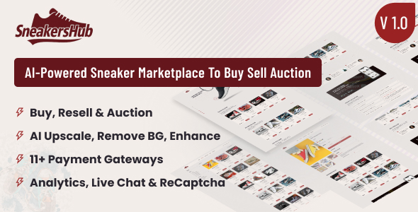 SneakersHub – AI-Powered Sneaker Marketplace to Buy Sell Auction