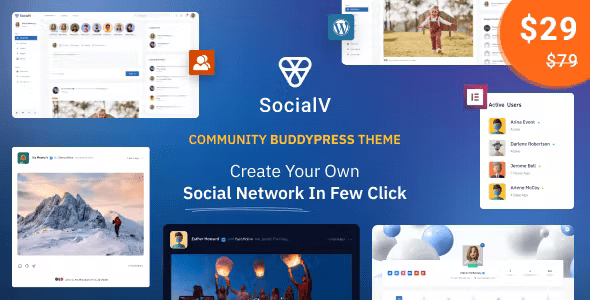 SocialV – Social Network and Community BuddyPress Theme