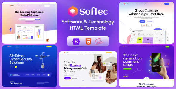 Softec – Software Technology HTML Template