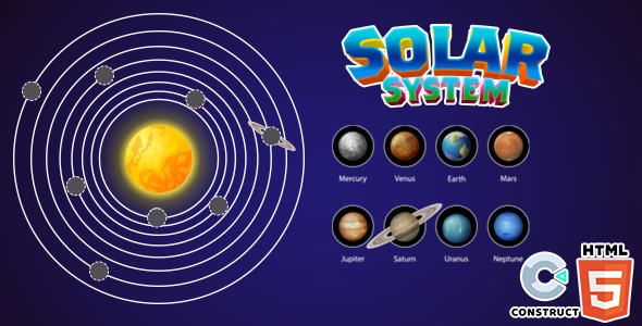 Solar System – HTML5 Game – Construct 3