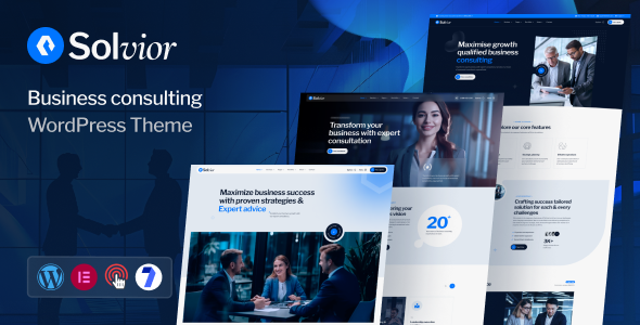 Solvior – Business Consulting WordPress Theme.
