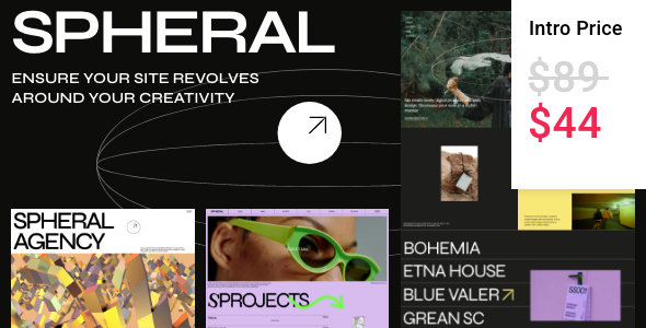 Spheral – Creative Agency  Portfolio WordPress Theme