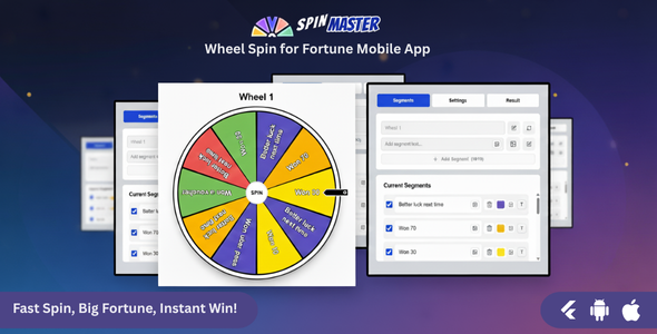 SpinMaster – Wheel Spin for Fortune Mobile App