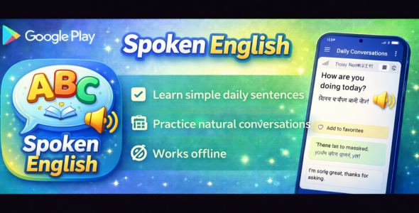 Spoken English Master – Daily English Learning Vocabulary Builder