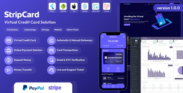 StripCard – Virtual Credit Card Solution