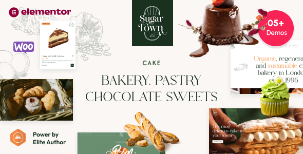 SugarTown – Bakery, Pastry Chocolate Sweets WordPress Theme