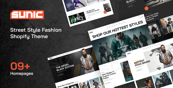 Sunic – Street Style Fashion Shopify Theme