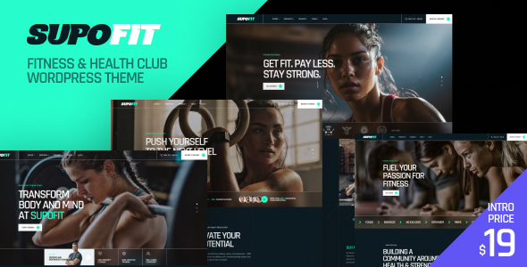 Supofit – Fitness  Health Club WordPress Theme