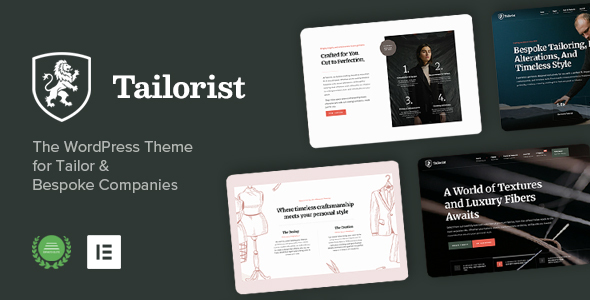 Tailorist – Tailoring  Fashion WordPress Theme